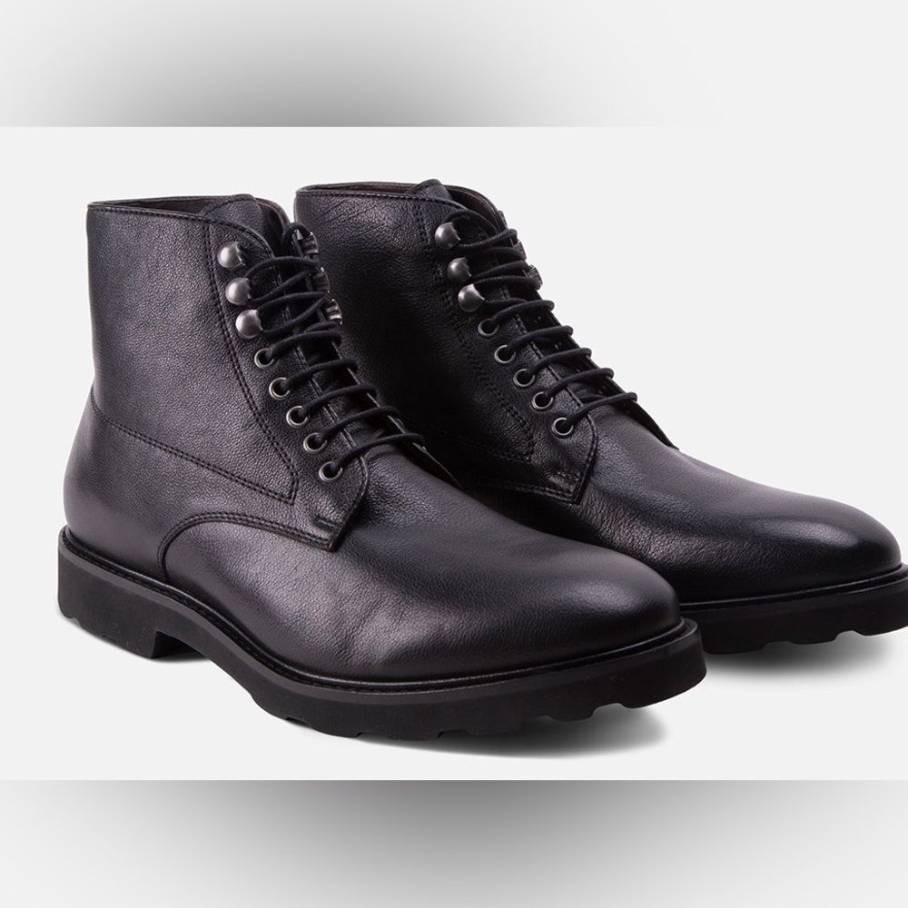 New!  Gordon Rush Austin Lace Up Chukka Boots Leather Black Size 9.5B